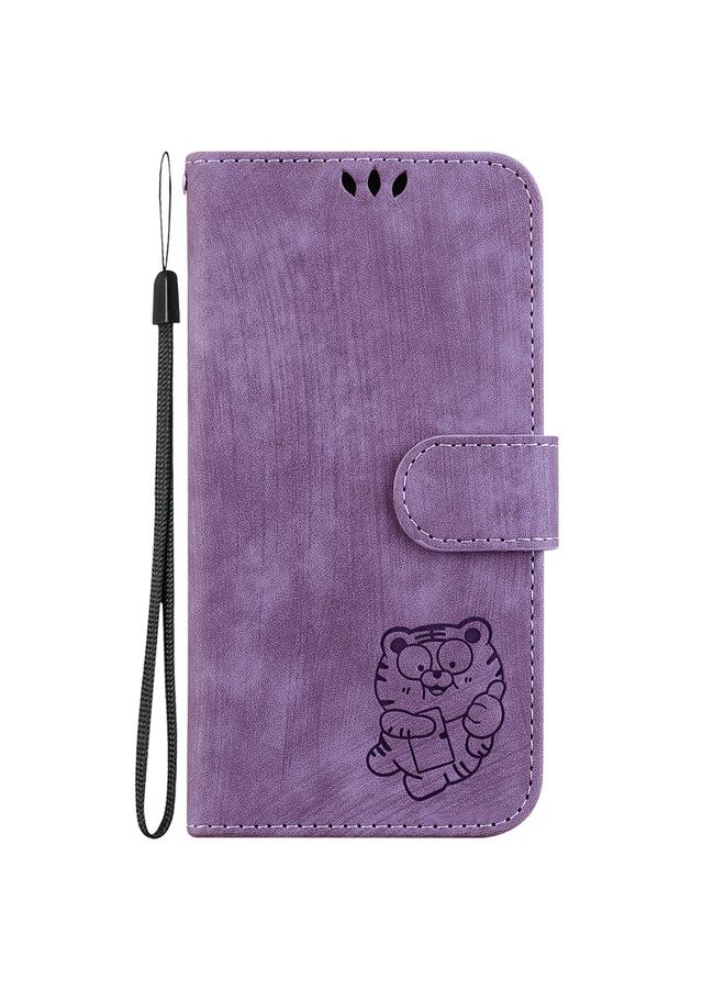 S-TOP Case For Redmi K40 / K40 Pro Little Tiger Embossed Leather Phone Case - Image 2