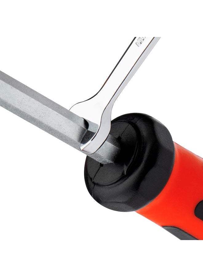 jetechtool جيتك كاب ضارب مفك براغي مشقوق، فولاذ Cr-V برأس مسطح مع طرف مغناطيسي، مقبض TPR ناعم مريح، بسمك 8 مم وطول 250 مم - GTH8-250- - Image 5