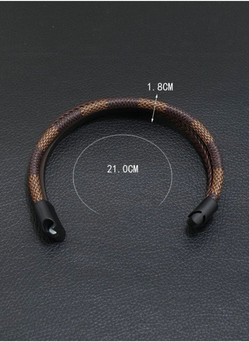 Luxury Concept - Elegant High Quality Of PU Leather Bracelet For Men - Image 1