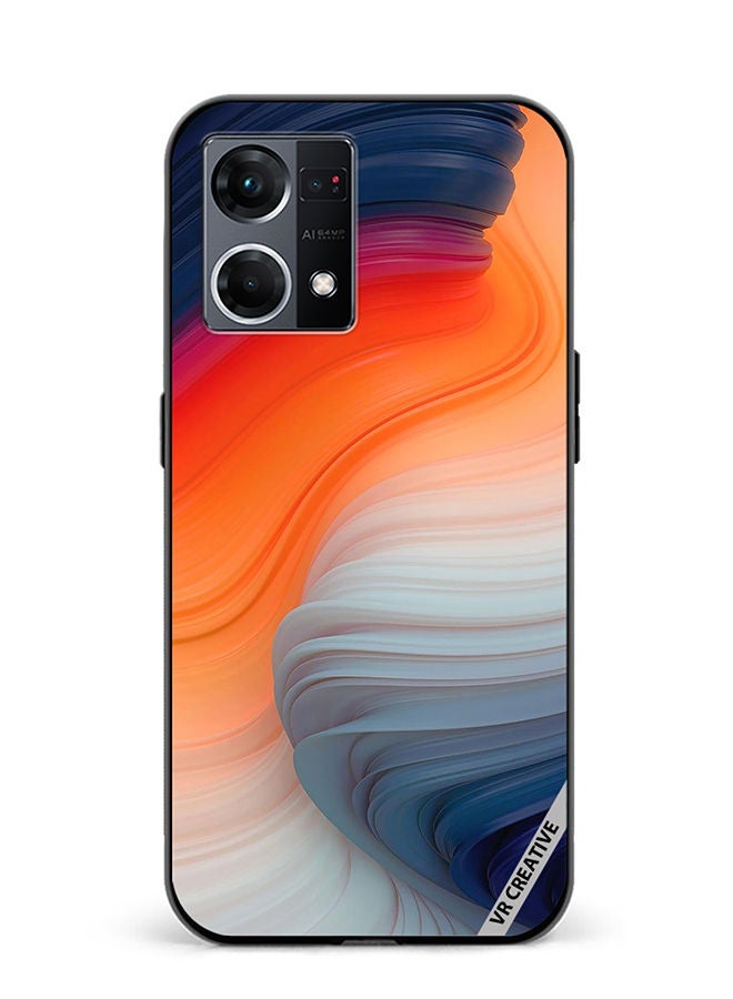 VR CREATIVE Protective Case Cover For Oppo Reno8 4G Layers Design Multicolour - Image 1
