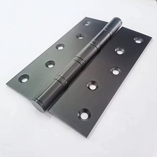 Hoobar Heavy Duty Door Hinges Stainless Steel Ball Bearing Hinges 6 Inch Door Hinge for Interior & Exterior Doors Square Corners,Heavy Duty Wood Door with Mounting Hardware 2 Pack (Black, 6 Inch) - Image 3