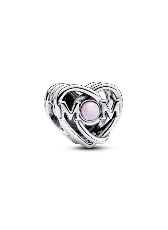 PANDORA Openwork Mum & Heart Charm