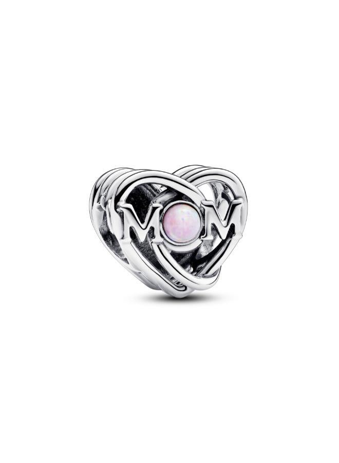 PANDORA Openwork Mum & Heart Charm - Image 1