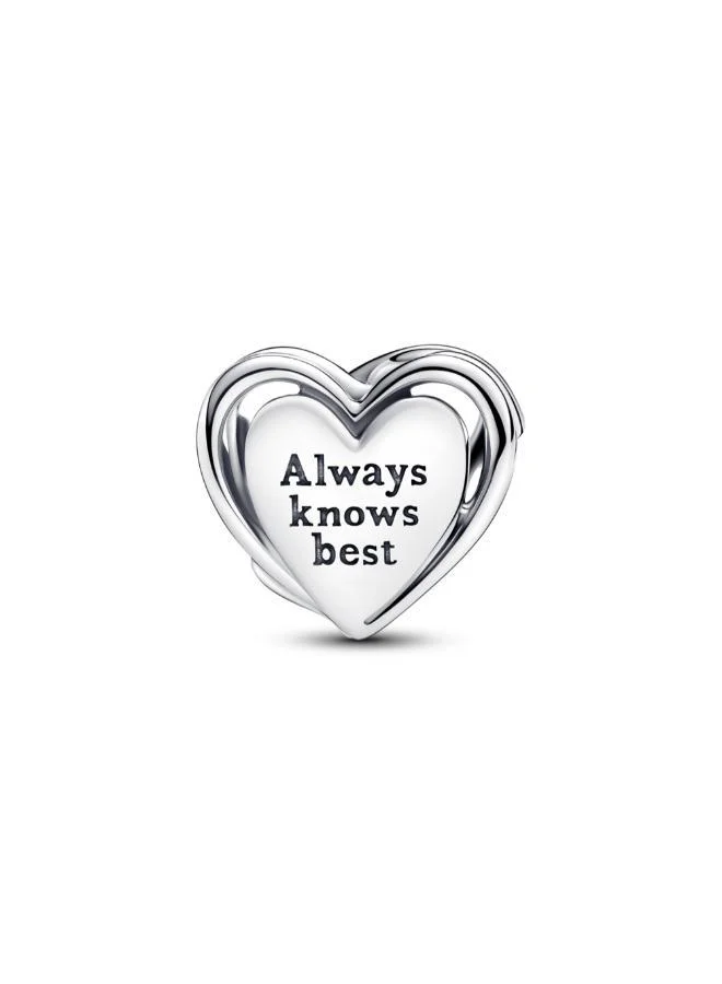 PANDORA Openwork Mum & Heart Charm