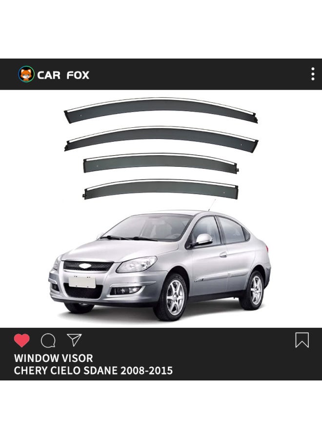Applicable To Chery Chery Cielo Window Visor Rain Shield Rain Visor Rain Eyebrow [overseas]