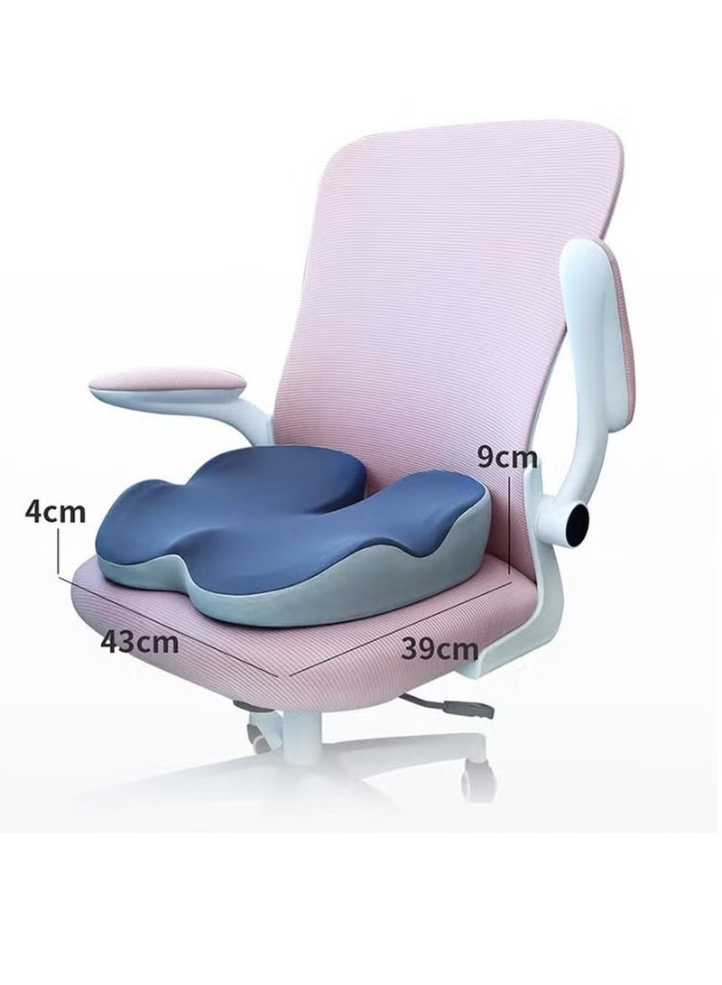 MEDOOSI Seat Cushion, Non-Slip Chair Cushion with Memory Foam, Tailbone Cushions for Pressure Relief, Computer & Car Seat Cushion (Blue) - Image 2