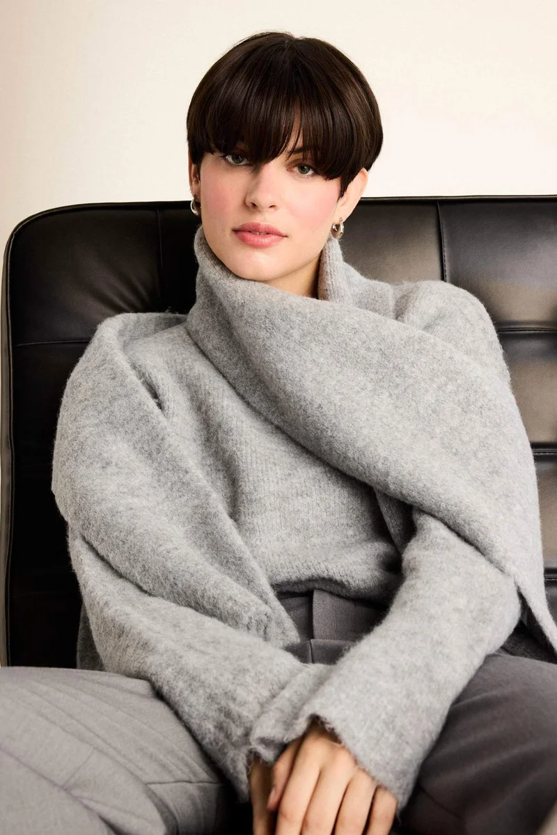 ديفاكتو Regular Fit Half Turtleneck Pullover