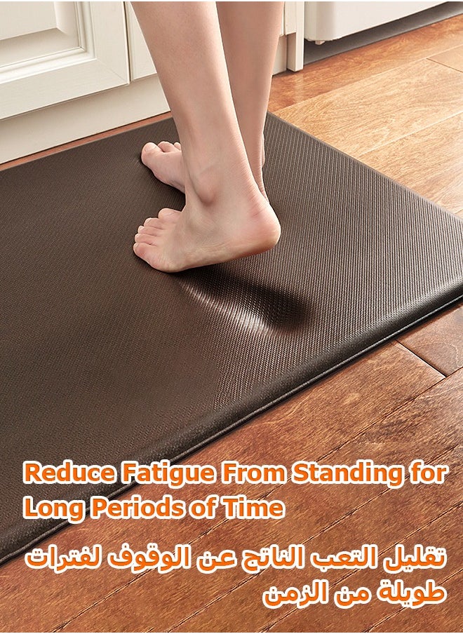 MITOYO 1-Piece Anti Fatigue Floor Mat - Waterproof and Oilproof - Multifunctional Carpet - Office Floor Rug - Yoga Mat - Kitchen Mat  - Image 3