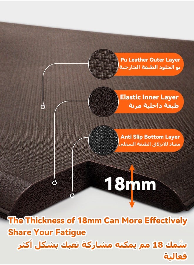 MITOYO 1-Piece Anti Fatigue Floor Mat - Waterproof and Oilproof - Multifunctional Carpet - Office Floor Rug - Yoga Mat - Kitchen Mat  - Image 5