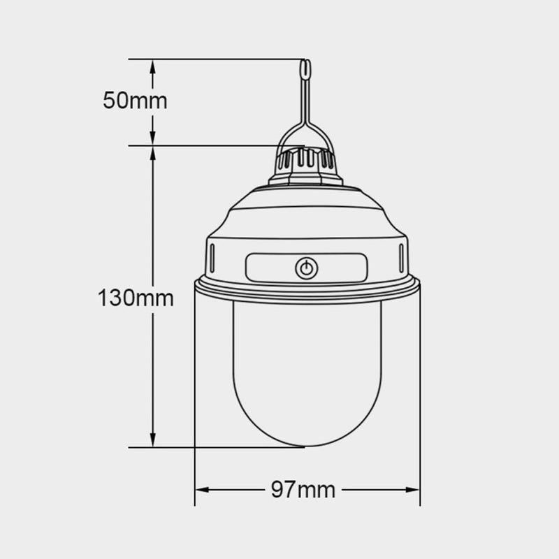 STOBAZA Rechargeable Led Camping Lantern Retro Copper Portable Tent Light for Hiking BBQ - Image 5