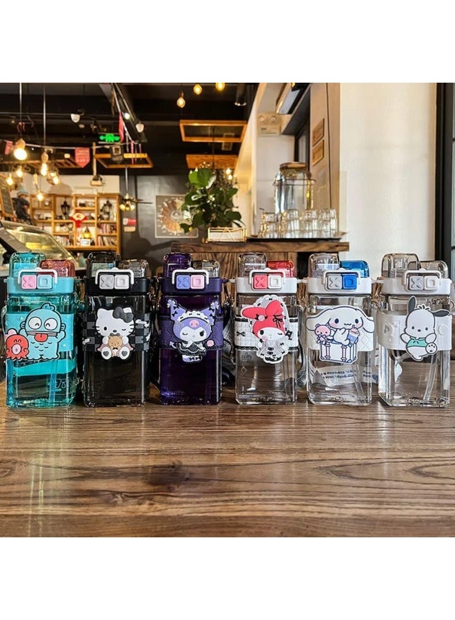 Hello Kitty by Sanrio Kids Water Bottle with Shoulder Strap, Available in Multiple Colors, 570 ML, Cartoon Design - Image 3