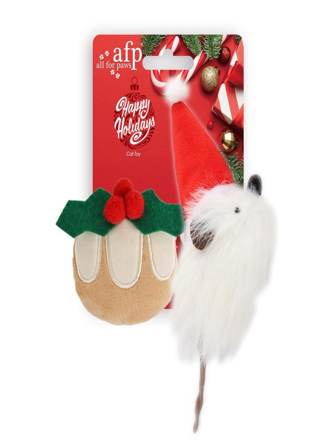 ALL FOR PAWS Cat Christmas Toys, Natural Catnip Kitten Toys Happy Cat Toy for Indoor Cats - Image 1