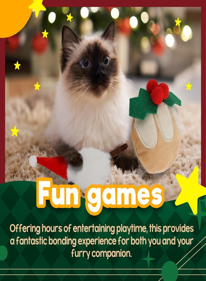 ALL FOR PAWS Cat Christmas Toys, Natural Catnip Kitten Toys Happy Cat Toy for Indoor Cats - Image 2