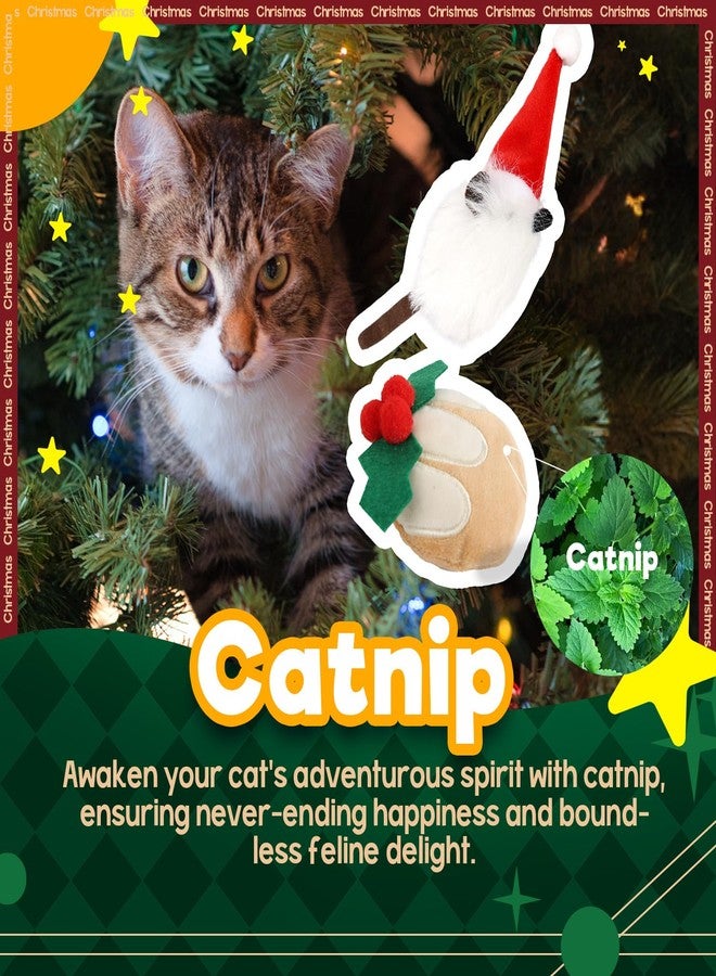 ALL FOR PAWS Cat Christmas Toys, Natural Catnip Kitten Toys Happy Cat Toy for Indoor Cats - Image 4