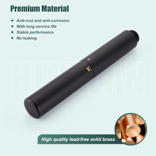 Heyalan Hand Held Shower Wand, High Pressure Handheld Head with Strong Flow, Luxury Spray for Bathroom,Dual Function,Matte Black - Image 3