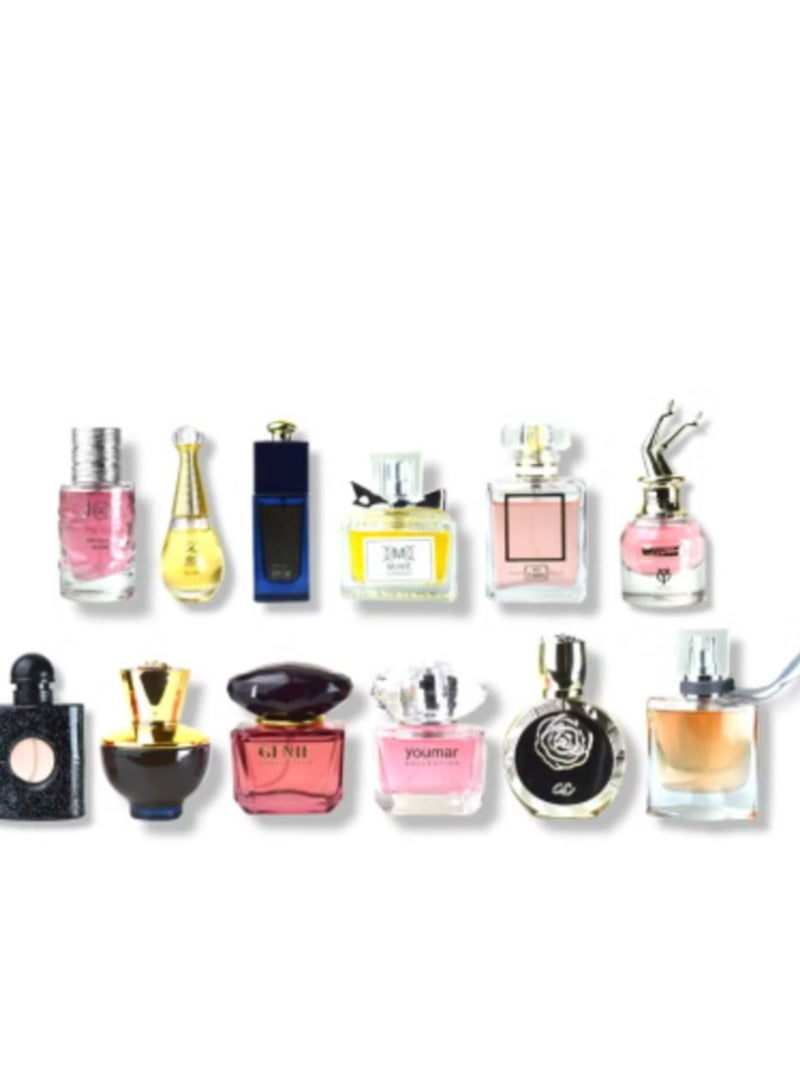 Classic Premium Classic Perfume Set for Women 25 ml (12 Pieces)