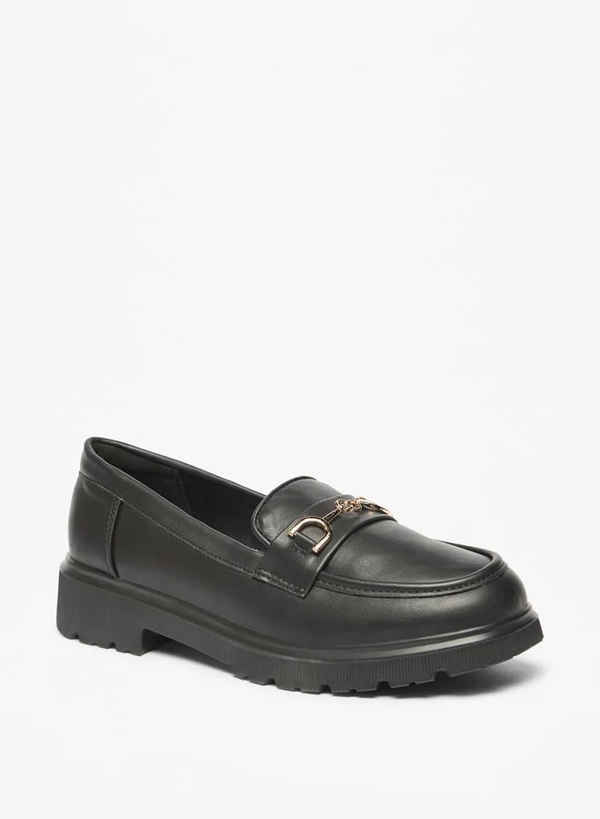 Celeste Women's Metal Accent Slip-On Platform Shoes