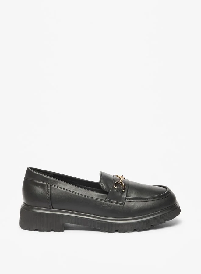 Celeste Women's Metal Accent Slip-On Platform Shoes