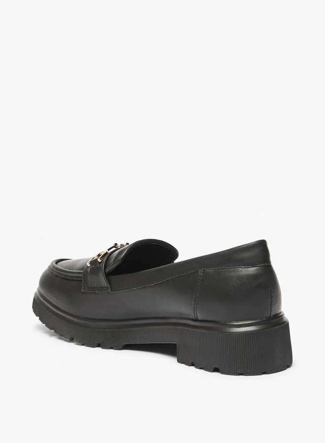 Celeste Women's Metal Accent Slip-On Platform Shoes