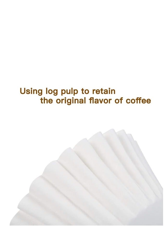 Liying 1-2 Cup Small Coffee Filters, 50 Count, Disposable Basket Paper, Compatible with Kalita Wave Dripper 155 Series, Pour Over and Drip Coffee Maker  - Image 4