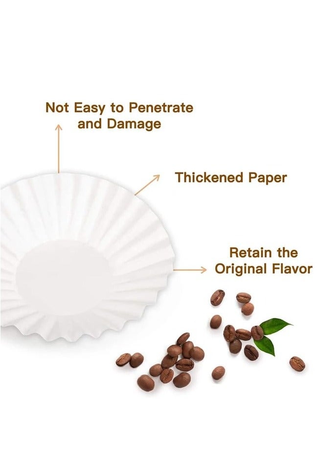 Liying 1-2 Cup Small Coffee Filters, 50 Count, Disposable Basket Paper, Compatible with Kalita Wave Dripper 155 Series, Pour Over and Drip Coffee Maker  - Image 3