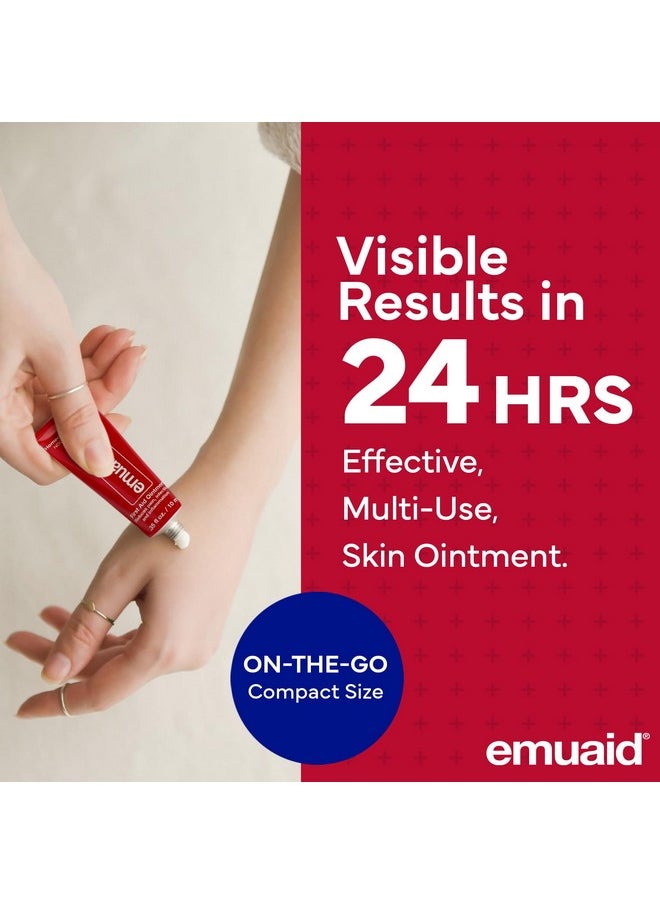 Emuaid EMUAIDMAX First Aid Homeopathic Ointment, Natural Fast-Acting Topical Ointment for Resistant Skin Conditions, Reduces Itching, Pain, and Swelling, On-The-Go Travel Size, 0.35oz, 2 Pack  - Image 2