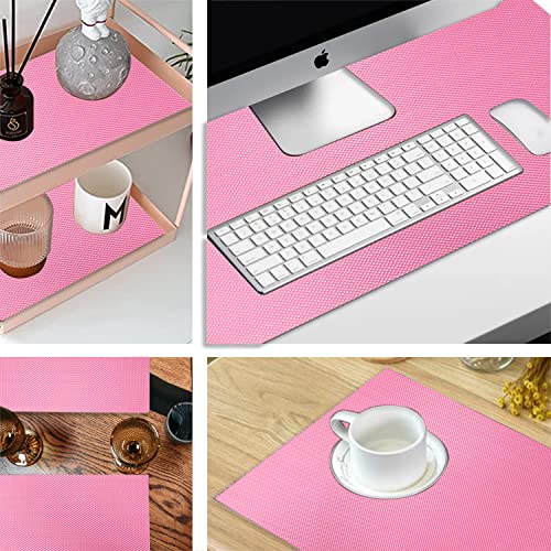 ElastPro Food Grade Washable Anti Slip Mat/Sheet for Fridge, Shelf Liner, Table, Kitchen Drawer mat (Diamond Pink, 5 Meter) - Image 4