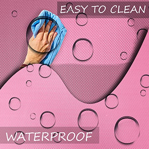 ElastPro Food Grade Washable Anti Slip Mat/Sheet for Fridge, Shelf Liner, Table, Kitchen Drawer mat (Diamond Pink, 5 Meter) - Image 3