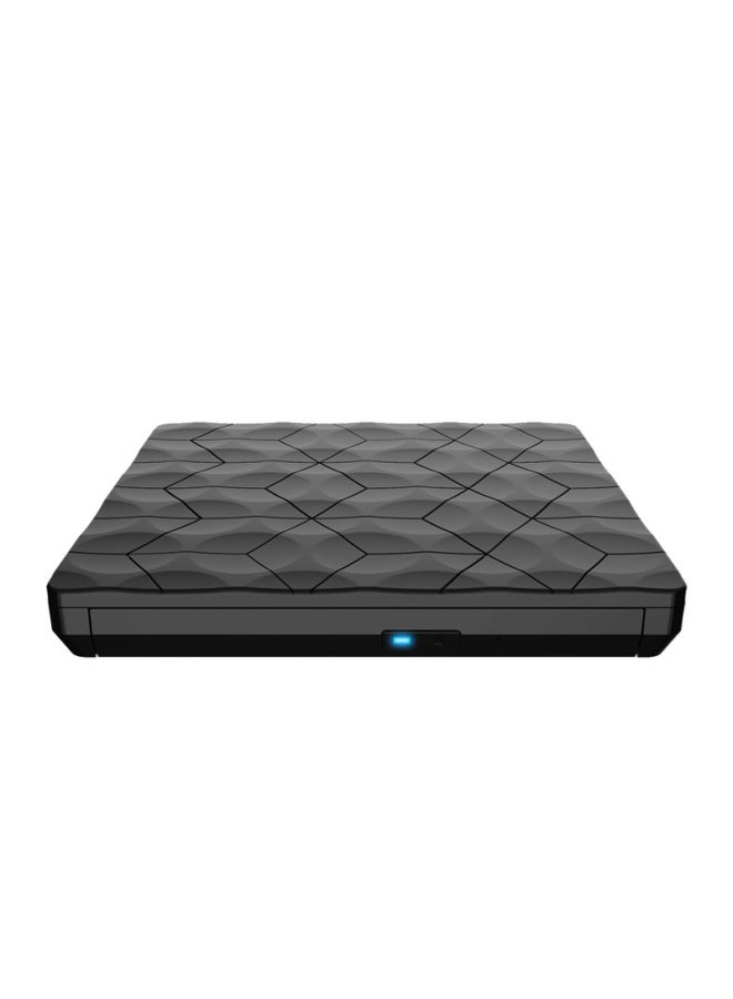 USB3.0 DVD Burner External Mobile Notebook RW External Optical Drive Type C External Drive-Color:Black