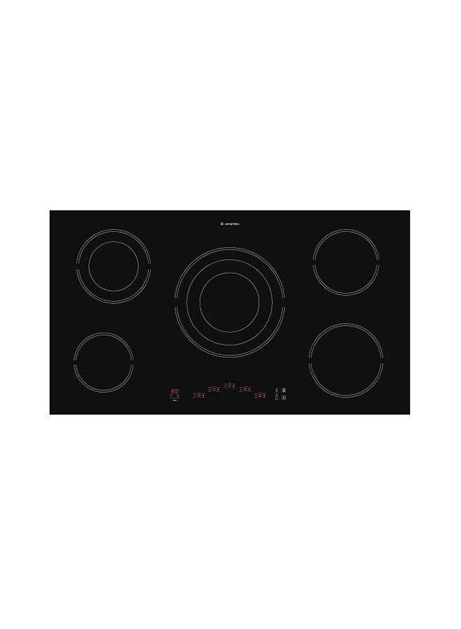 90cm 5 Radiant Plate Burner Hob Touch Control HR9012BIA1 Black