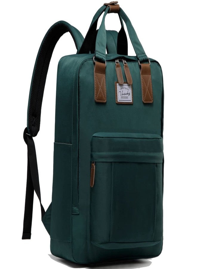 VASCHY School Backpack for Women Men, Travel Backpack Water Resistant College High School Computer Bag Student Bookbag,Green - Image 1