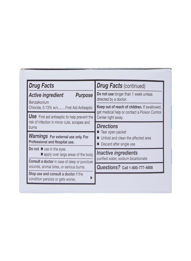 McKesson Benzalkonium Chloride Towelettes [Pack of 100] First Aid Antiseptic Wipes, Sterile Individual Wrapped - Image 4