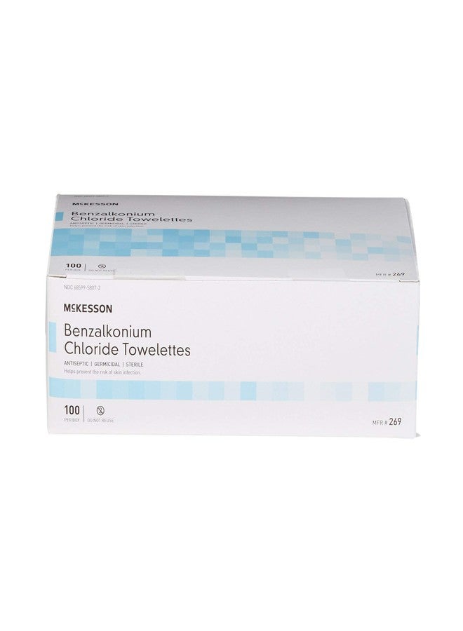 McKesson Benzalkonium Chloride Towelettes [Pack of 100] First Aid Antiseptic Wipes, Sterile Individual Wrapped - Image 5