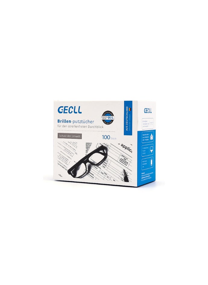 GECLL 100 individually packed lens cleaning wipes  - Image 1