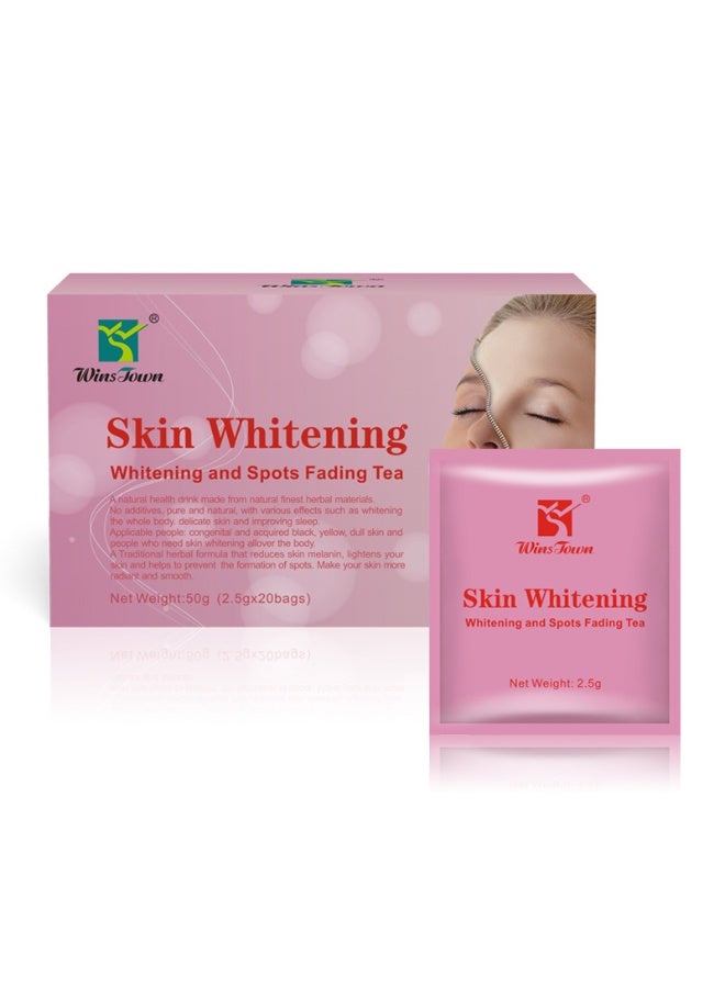 Wins Town Skin Whitening Tea,Whitening and Spots Fading Tea,Improve Endocrine, Acne Removal Beautifying,2.5g x 20 bags - Image 4