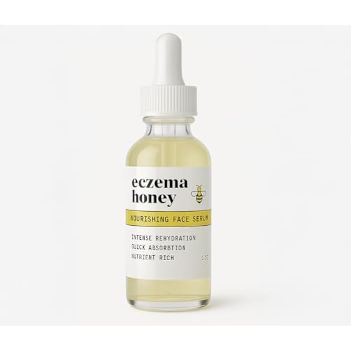 ECZEMA HONEY Nourishing Face Serum - Daily Hydrating Serum - Face Oil for Eczema, Dry & Sensitive Skin (1 Oz) - Image 1