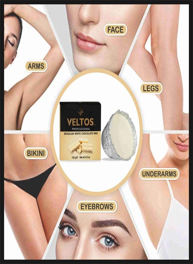 VELTOS Brazilian Body Wax 125gm with Pre Wax Gel 200ml, Post waxing Lotion 200ml (LEMON, 125 GRM) - Image 4