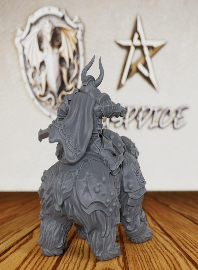 AUSPDICE مجسمات خيالية غير مطلية لألعاب الطاولة TTRPG - مجسمات DND Minis بمقياس 28 مم لأسياد الأبراج المحصنة، ملحق لعبة تقمص الأدوار المصغرة البشرية - محارب قزم ودب حرب (AS248) - Image 4
