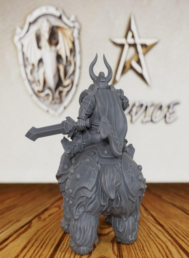 AUSPDICE مجسمات خيالية غير مطلية لألعاب الطاولة TTRPG - مجسمات DND Minis بمقياس 28 مم لأسياد الأبراج المحصنة، ملحق لعبة تقمص الأدوار المصغرة البشرية - محارب قزم ودب حرب (AS248) - Image 5