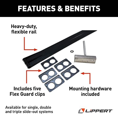 Lippert Components مجموعة ليبرت مكونات 1346281 فليكس غارد مزدوجة مع الأجهزة سوداء، قياسية - Image 2
