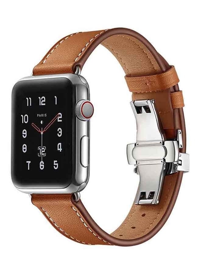 TWEGGON Replacement Band Strap for Apple All Series Compatible with 46mm/45mm/44mm/49mm Brown  - Image 2