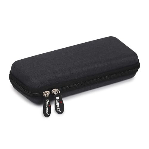 Unigear EVA Polyester Pencil Case Pen Pouch Holder Bag Stationery Box Large Storage EVA Hard Shell for School Supplies Office Stuff (Dark Grey) - Image 3