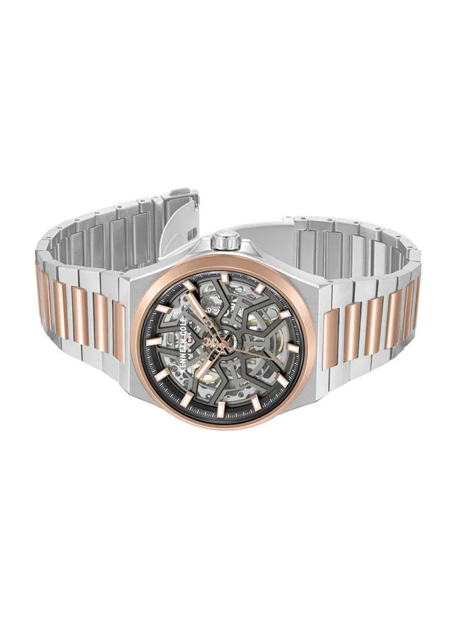 كينيث كول نيو يورك Verrazzano Men's 43.5mm Automatic Watch with Gunmetal Dial & Two-tone Stainless Steel Bracelet