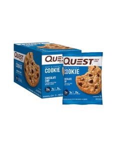 Quest Chocolate Chip Protein Cookie; Keto Friendly; High Protein; Low Carb; 12 Count  - Image 1