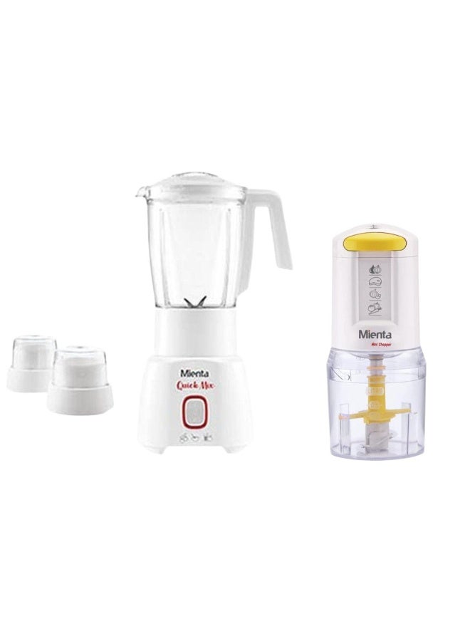 Mienta 1.75L 450W Blender with Mienta 500ml Chopper, Model CH171, 450W - Image 2