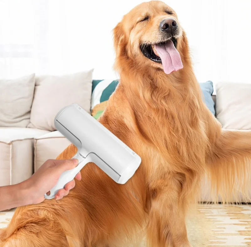 5 دي ام Cat Dog Pet Hair Cleaner Bristle Dust Collector with Chamber