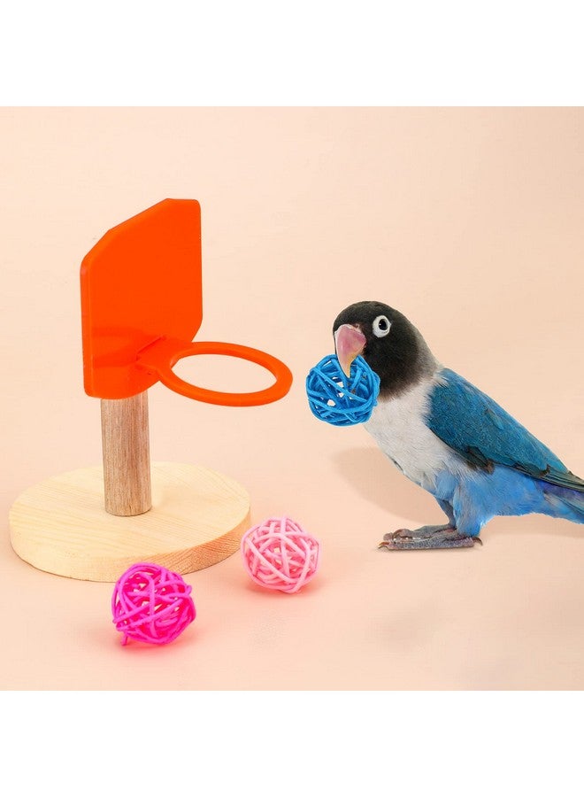 سكايليتي 10 ألعاب تدريب الطيور - ألعاب ذكاء الببغاء للببغاء والكوكاتيل والمكاو - تتضمن البولينج وكرة السلة والحلقات وعربة التسوق ولوح التزلج والجرس والكرة - ألوان عشوائية - Image 4