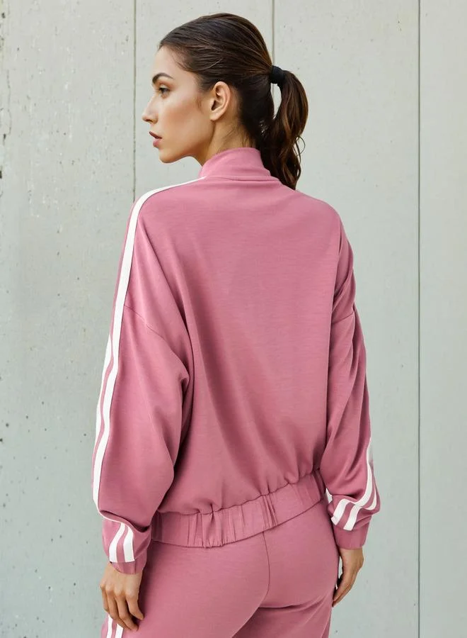 Kappa PINK Kappa Women Soft Touch Zip Through Sweatshirt for Women | Best Price UAE