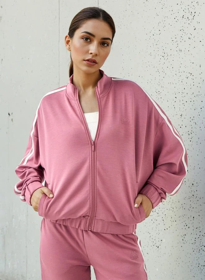 Kappa PINK Kappa Women Soft Touch Zip Through Sweatshirt for Women | Best Price UAE