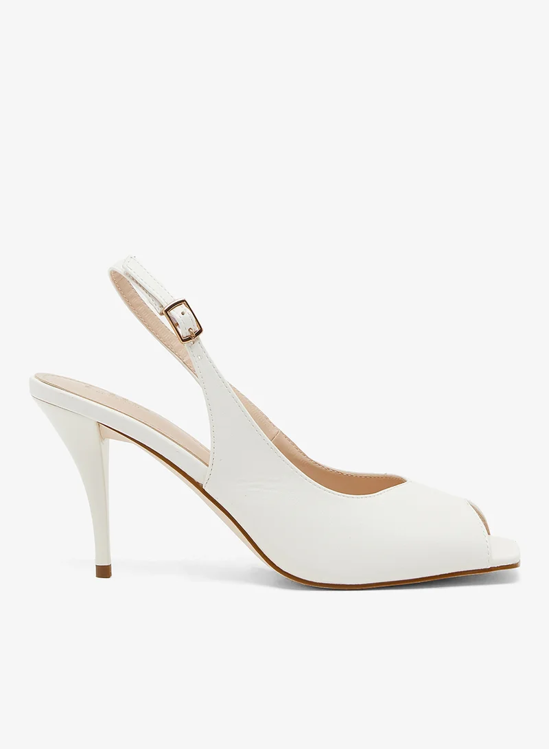 ELLA Open Toe High Heel Sling Back Pumps